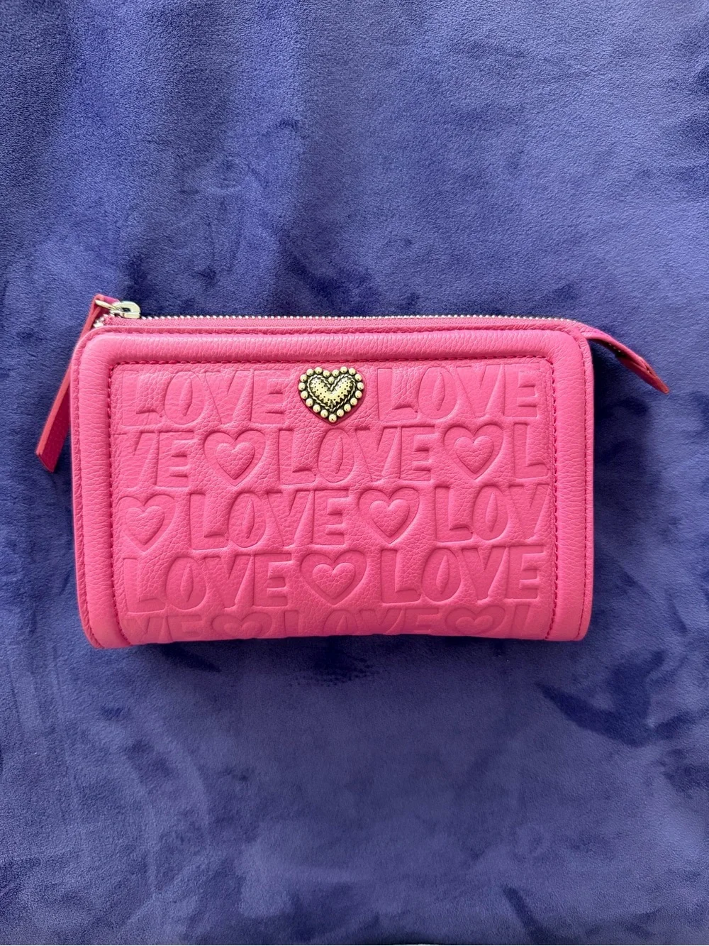 Brighton Deeply In Love Medium Pouch in Bubble Gum Pink. STYLE E5533B